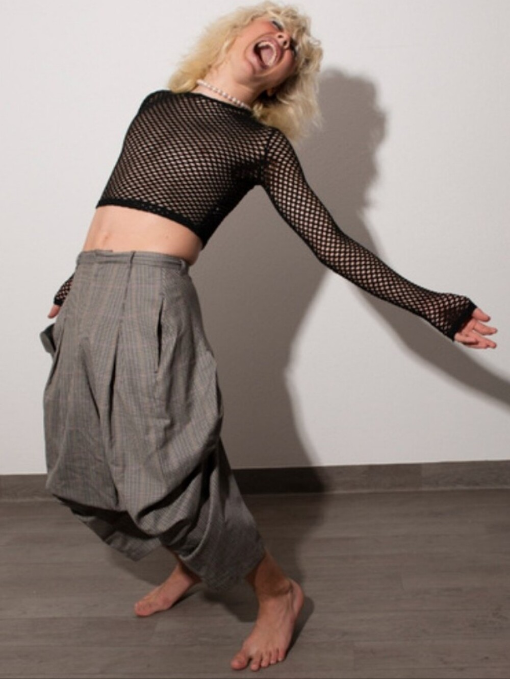 Fishnet Crop Top Goth Steampunk Emo Punk Grunge Alternative Ambidextrous Layer